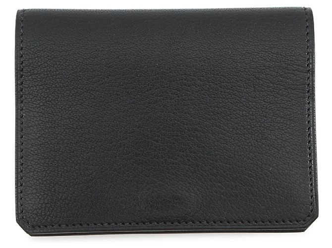 Hermès Tarjetero de piel de cabra negro Hermes - vista 3