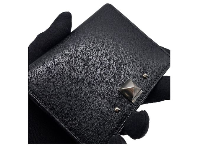 Hermès Tarjetero de piel de cabra negro Hermes - vista 5