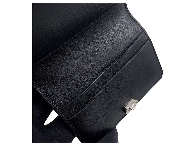 Hermès Tarjetero de piel de cabra negro Hermes - vista 6