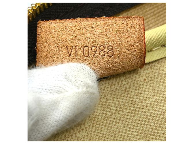 Borsa Louis Vuitton Deauville in tela Monogram 34 Marrone - vista 5