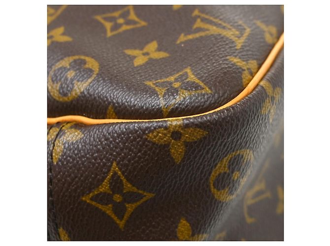 Borsa Louis Vuitton Deauville in tela Monogram 34 Marrone - vista 7