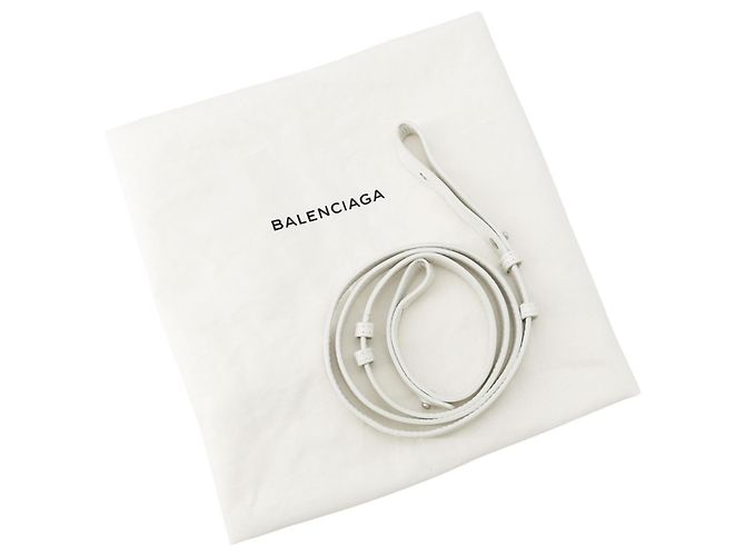 Borsa Balenciaga Blanket Square S Bianco - vista 19