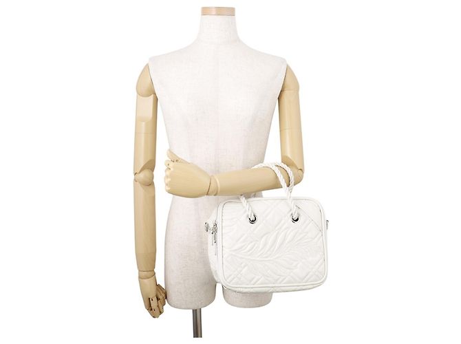 Borsa Balenciaga Blanket Square S Bianco - vista 4