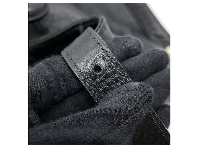 Borsa a mano in pelle nera Fendi Nero - vista 14