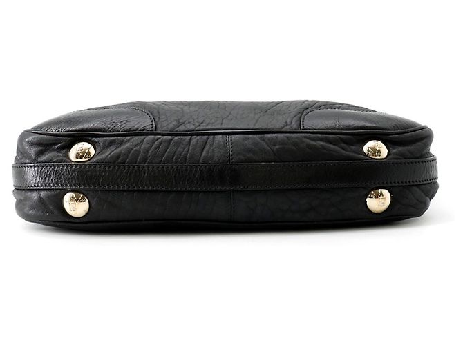Borsa a mano in pelle nera Fendi Nero - vista 3
