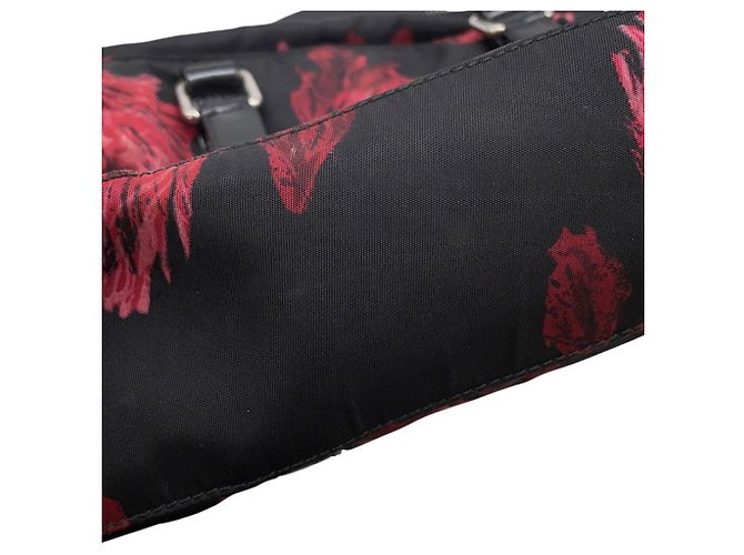 Borsa a Spalla 2-Way Prada Nero Rosso - vista 10