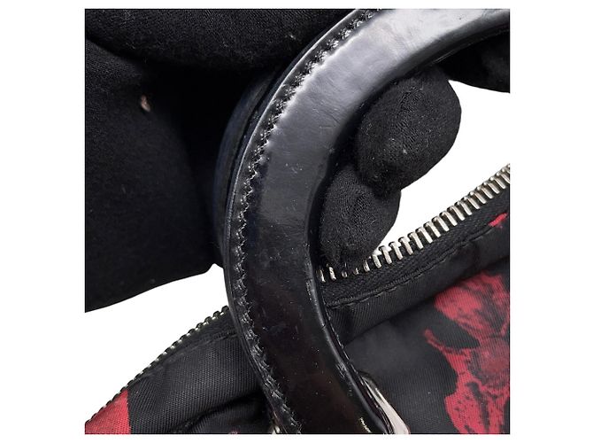 Borsa a Spalla 2-Way Prada Nero Rosso - vista 12