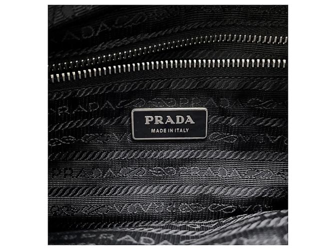 Borsa a Spalla 2-Way Prada Nero Rosso - vista 17