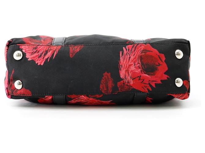 Borsa a Spalla 2-Way Prada Nero Rosso - vista 3