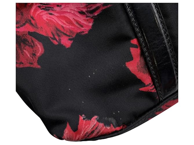 Borsa a Spalla 2-Way Prada Nero Rosso - vista 8