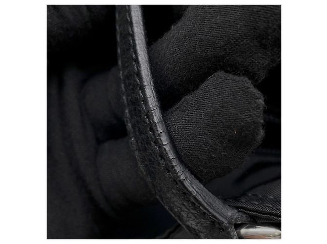 Bolso Tote de Nylon con Triángulo Prada Negro - vista 10