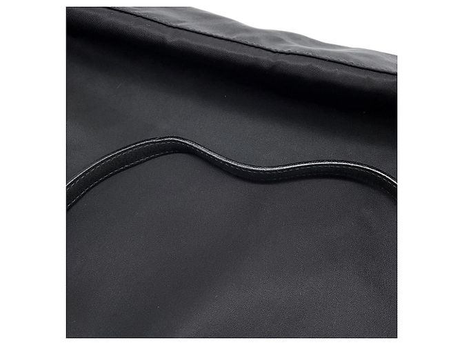 Bolso Tote de Nylon con Triángulo Prada Negro - vista 11