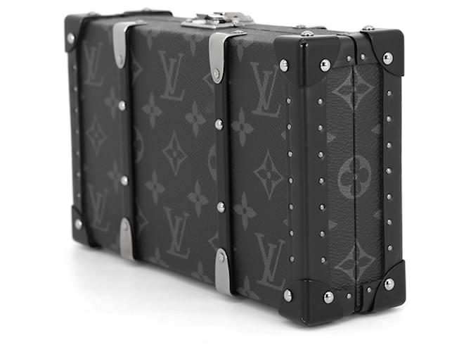 Clutch Louis Vuitton Monogram Eclipse Wallet Trunk Nero - vista 2