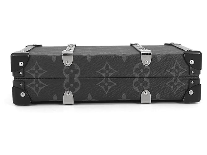 Clutch Louis Vuitton Monogram Eclipse Wallet Trunk Nero - vista 3