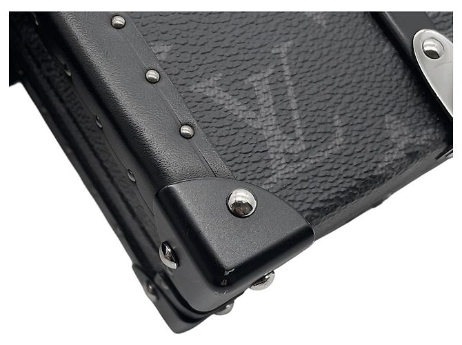 Clutch Louis Vuitton Monogram Eclipse Wallet Trunk Nero - vista 7
