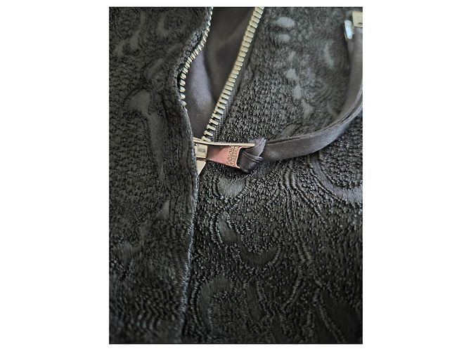 Abito bustier Dolce & Gabbana in jacquard damascato nero - vista 6