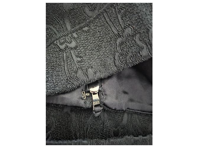 Abito bustier Dolce & Gabbana in jacquard damascato nero - vista 8