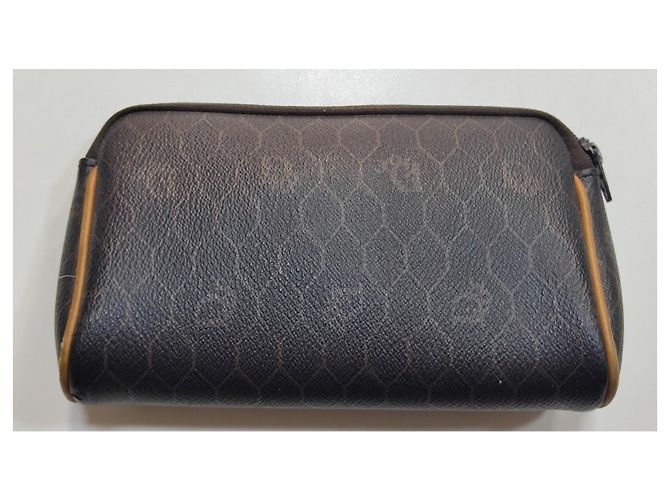 Pochette Christian Dior Monogramma Marrone e Pelle Camel Cammello - vista 2