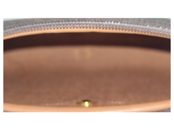 Pochette Christian Dior Monogramma Marrone e Pelle Camel Cammello - vista 7