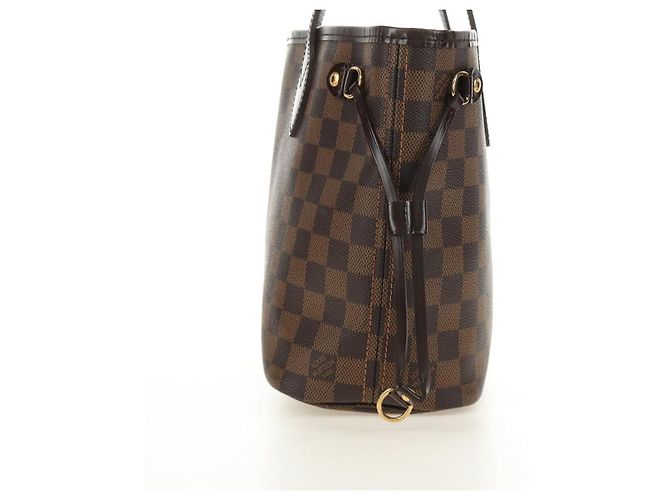 Cabas Louis Vuitton Neverfull Damier PM Marron - vue 3