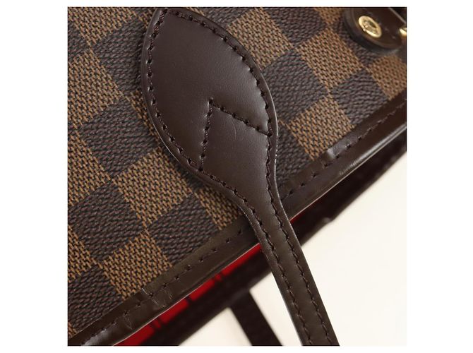 Cabas Louis Vuitton Neverfull Damier PM Marron - vue 7