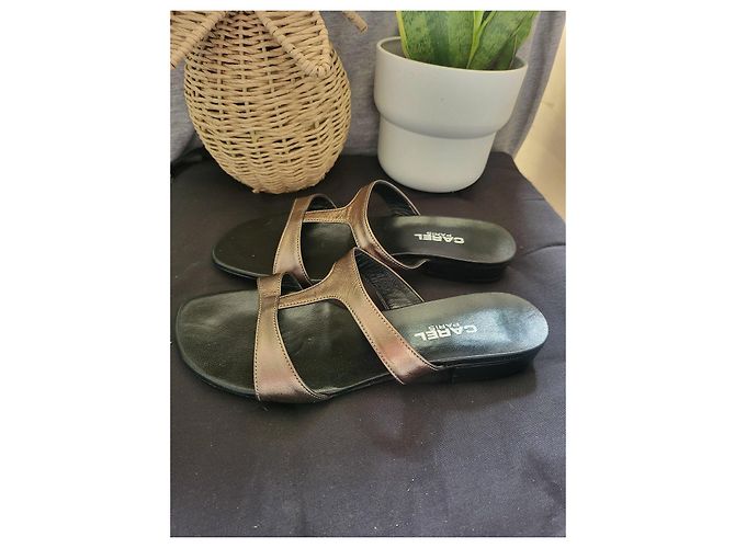 Carel Leia Mule in vitello antracite Nero Grigio antracite - vista 6