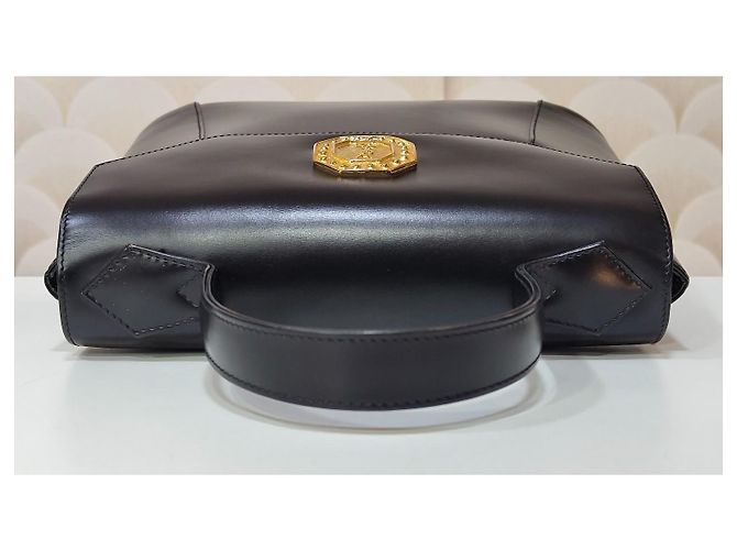 Borsa a mano Yves Saint Laurent Rive Gauche in pelle nera Nero - vista 5