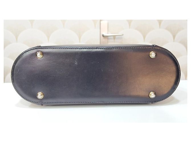 Borsa a mano Yves Saint Laurent Rive Gauche in pelle nera Nero - vista 6