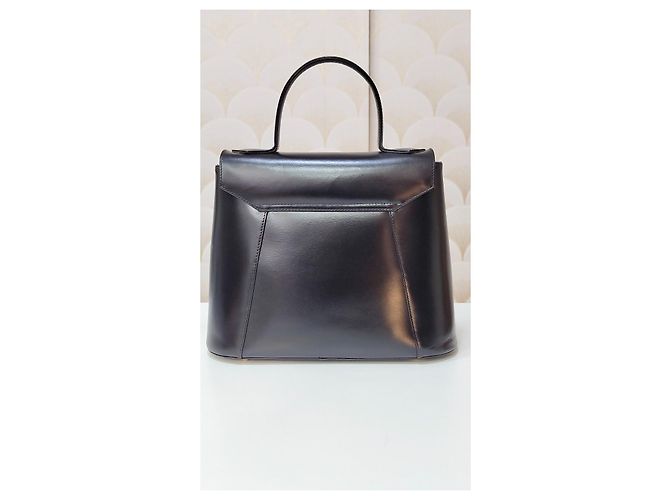 Borsa a mano Yves Saint Laurent Rive Gauche in pelle nera Nero - vista 8