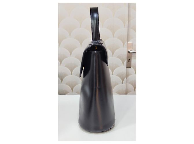 Borsa a mano Yves Saint Laurent Rive Gauche in pelle nera Nero - vista 9