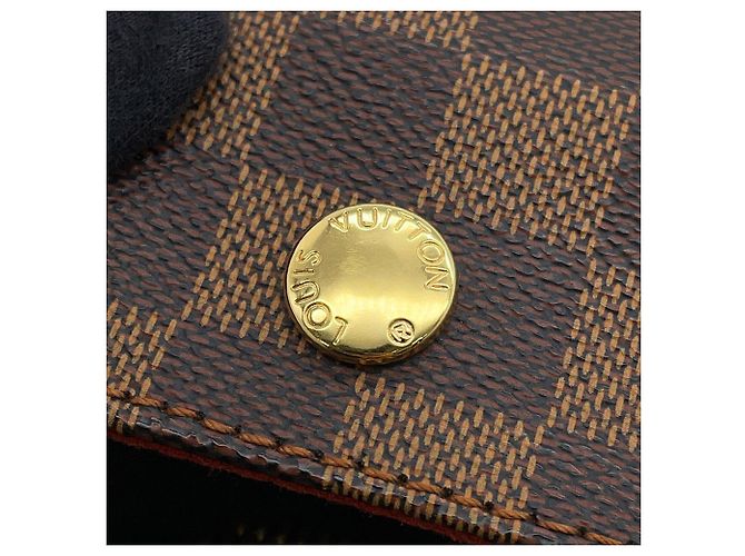 Borsa a tracolla Louis Vuitton Damier Ebene Naviglio Rosso - vista 12