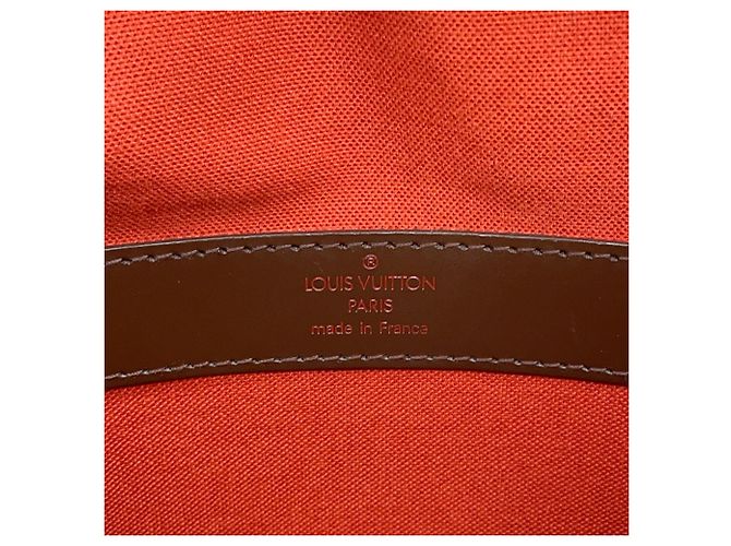 Borsa a tracolla Louis Vuitton Damier Ebene Naviglio Rosso - vista 16