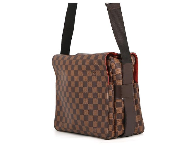 Borsa a tracolla Louis Vuitton Damier Ebene Naviglio Rosso - vista 2