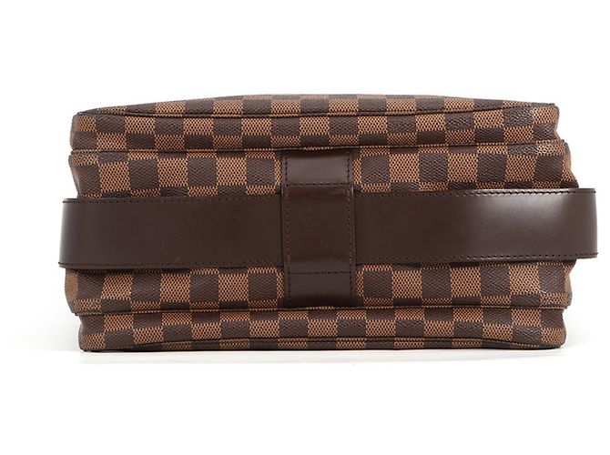 Borsa a tracolla Louis Vuitton Damier Ebene Naviglio Rosso - vista 3