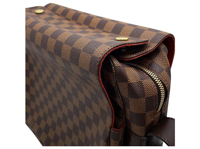 Borsa a tracolla Louis Vuitton Damier Ebene Naviglio Rosso - vista 6
