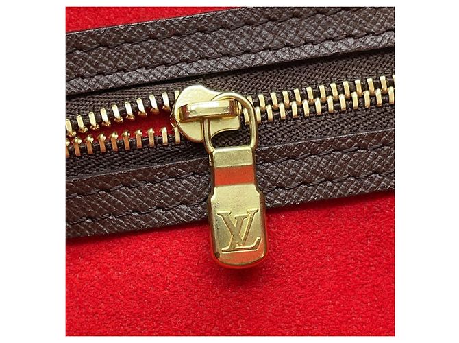 Borsa Tote Louis Vuitton Damier Ebene Mare Rosso - vista 11