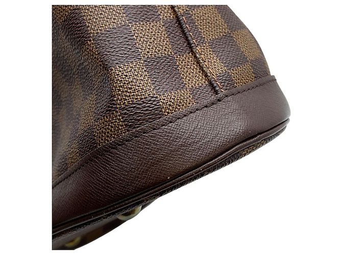 Borsa Tote Louis Vuitton Damier Ebene Mare Rosso - vista 7