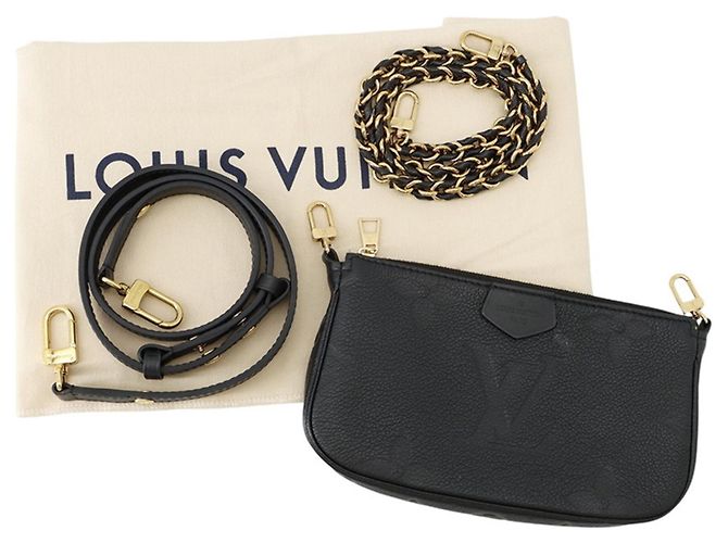 Louis Vuitton Monogram Empreinte Multi Pochette Accessoires Nero - vista 19