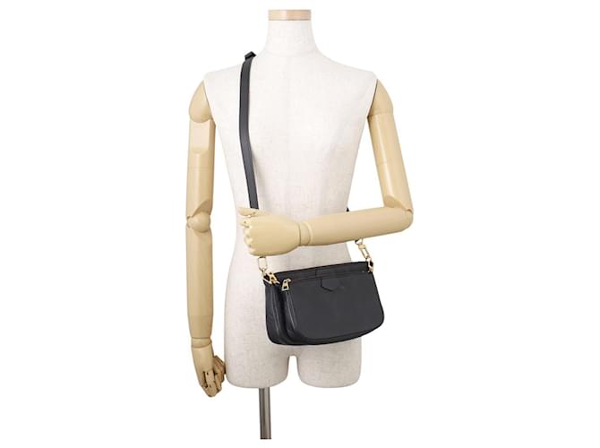 Louis Vuitton Monogram Empreinte Multi Pochette Accessoires Nero - vista 6