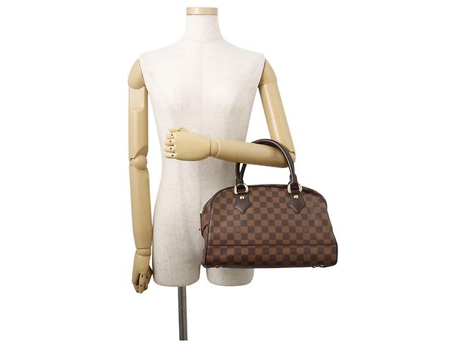 Borsa Louis Vuitton Damier Ebene Duomo Rosso - vista 4