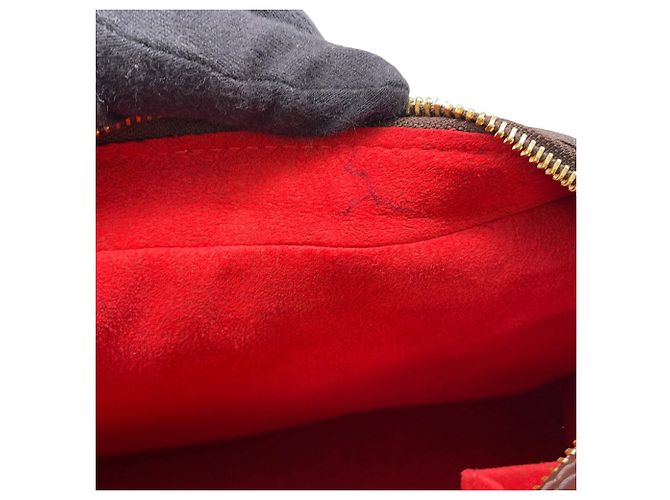 Borsa Louis Vuitton Damier Ebene Duomo Rosso - vista 9