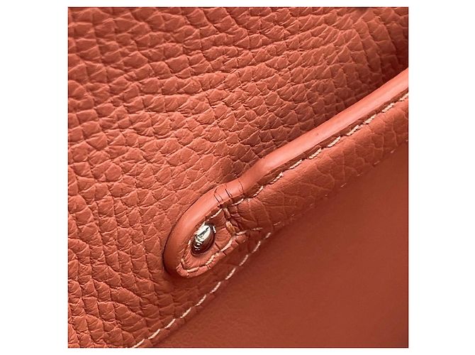 Borsa Louis Vuitton Parnasséa Capucines MM Rosa Bordò - vista 10