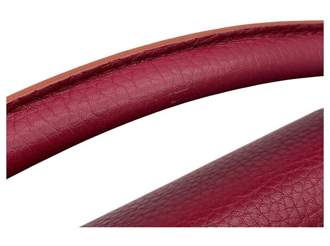 Borsa Louis Vuitton Parnasséa Capucines MM Rosa Bordò - vista 11
