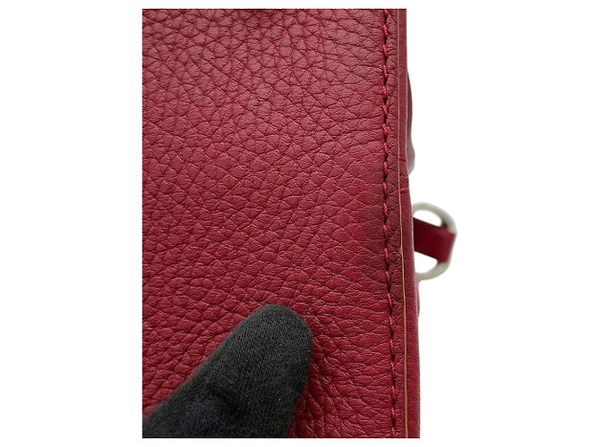 Borsa Louis Vuitton Parnasséa Capucines MM Rosa Bordò - vista 8