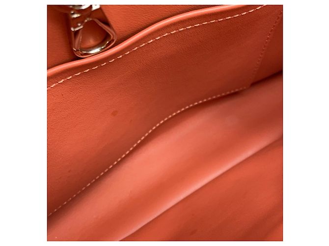 Borsa Louis Vuitton Parnasséa Capucines MM Rosa Bordò - vista 9