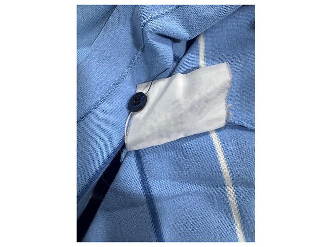 Polo Burberry in cotone a righe blu - vista 14