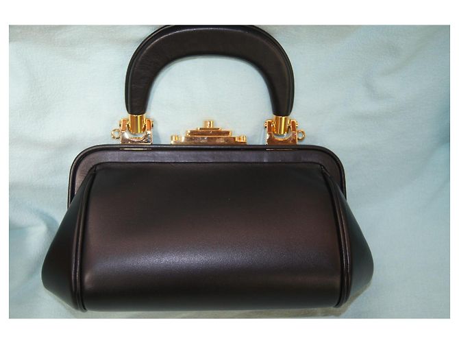 Borsa a mano Roberta di Camerino in pelle nera - vista 2