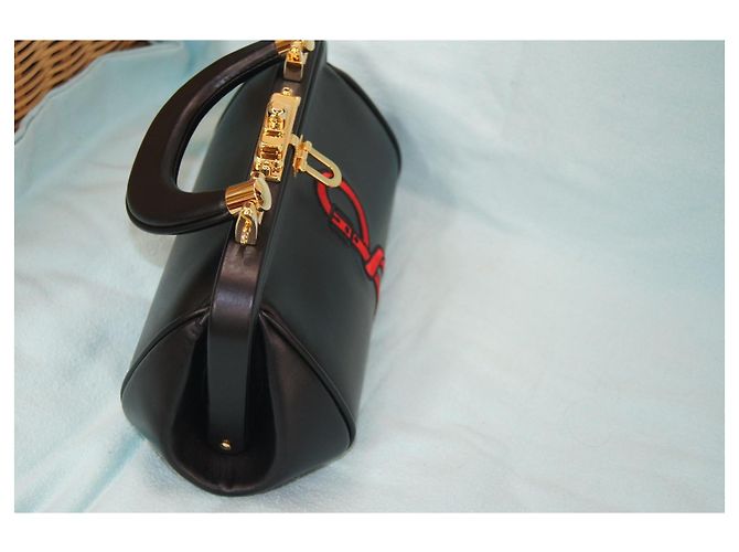 Borsa a mano Roberta di Camerino in pelle nera - vista 6