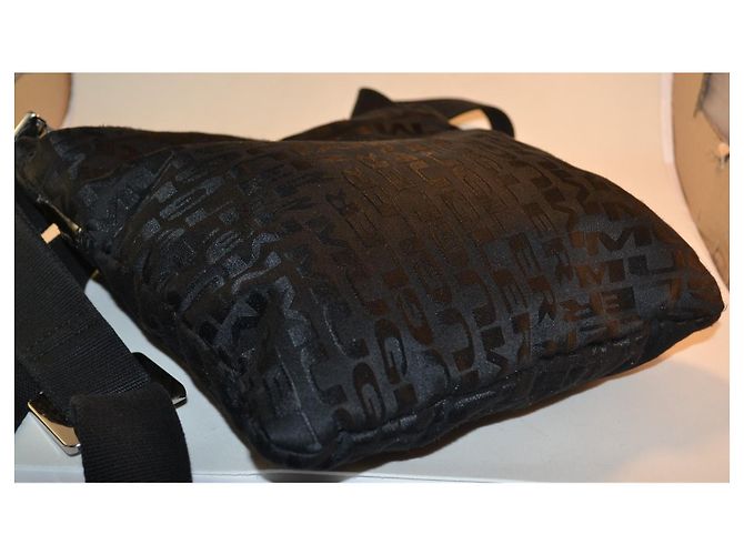 Borsa a tracolla Thierry Mugler Logo Canvas - Nero - vista 5