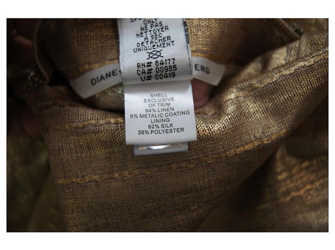 Chaqueta Reversible Diane Von Furstenberg Estampado Floral Multicolor Dorado - vista 14